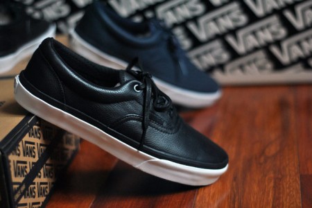 vans cuire noir