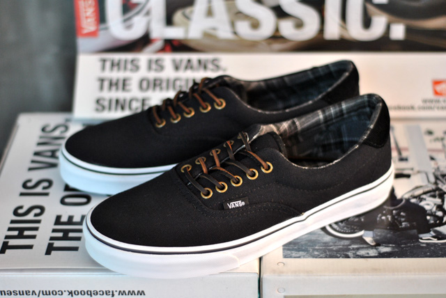 vans cuire noir