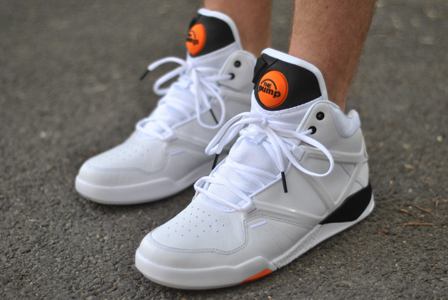 reebok pump blanc