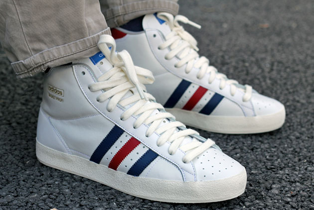 adidas Basket Profi Blanc Bleu Rouge Disponible Sneakers.fr