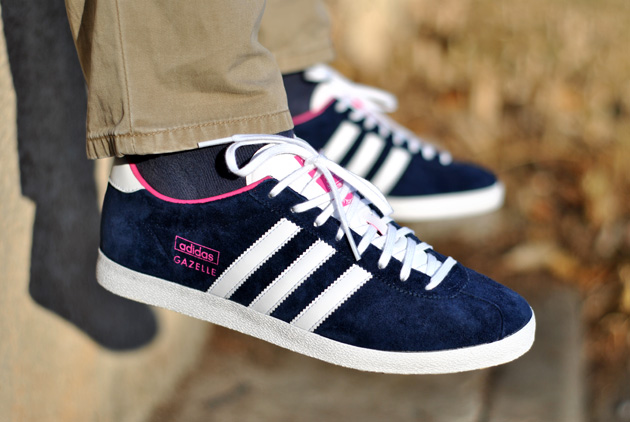 gazelle adidas bleu et rose