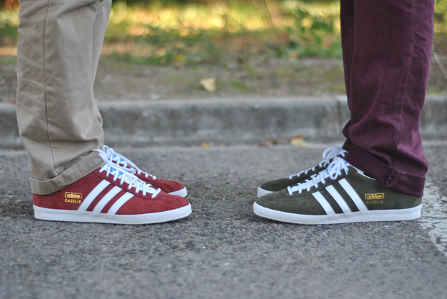 adidas Gazelle Rouge Khaki Sneakers