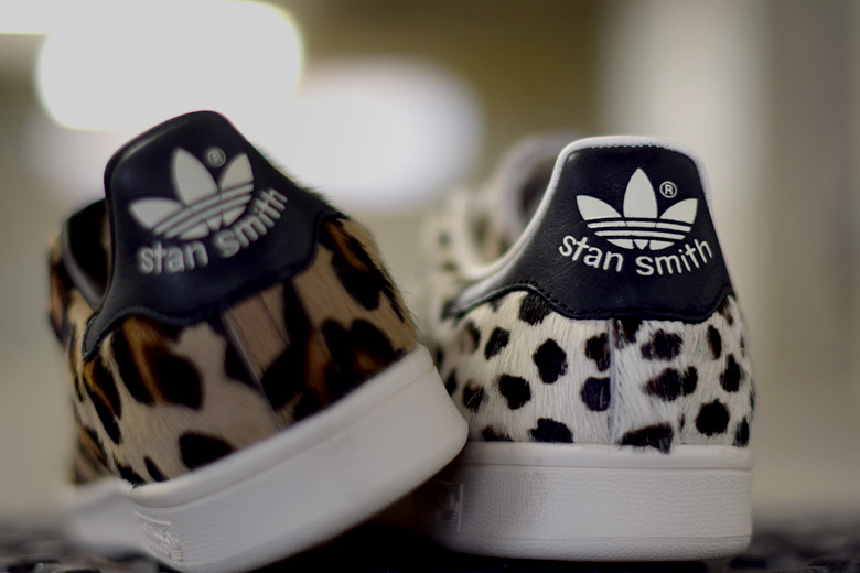 Stan smith noir clearance leopard