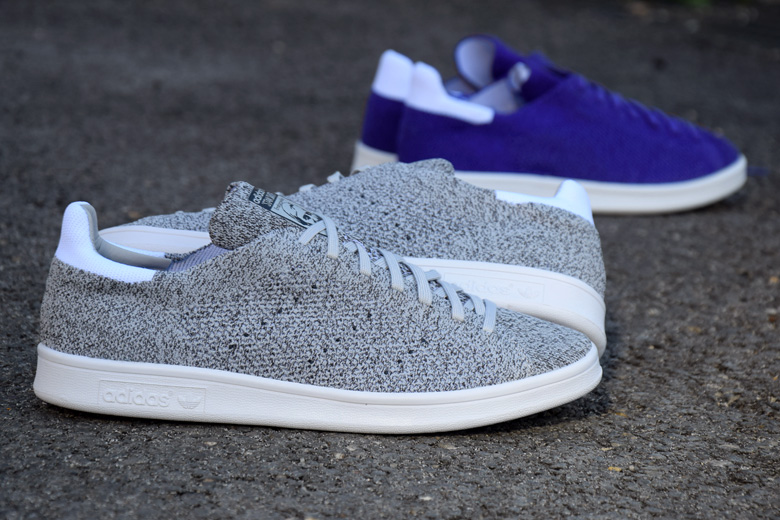 Stan smith gris clearance bleu