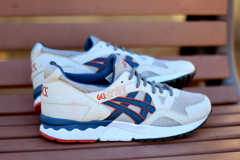 Asics gel lyte clearance 5 bleu et rouge