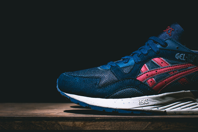 Asics Gel Lyte V Navy Burgundy Sneakers