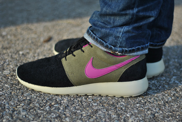 nike roshe run leather