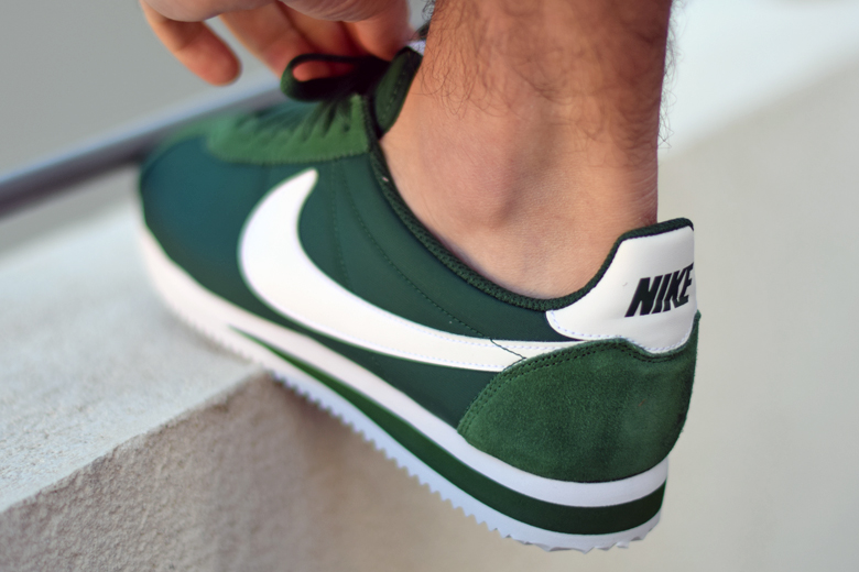 Nike cortez store nylon verte