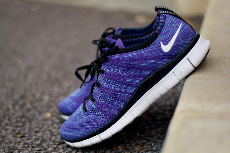 Nike free best sale flyknit nsw purple