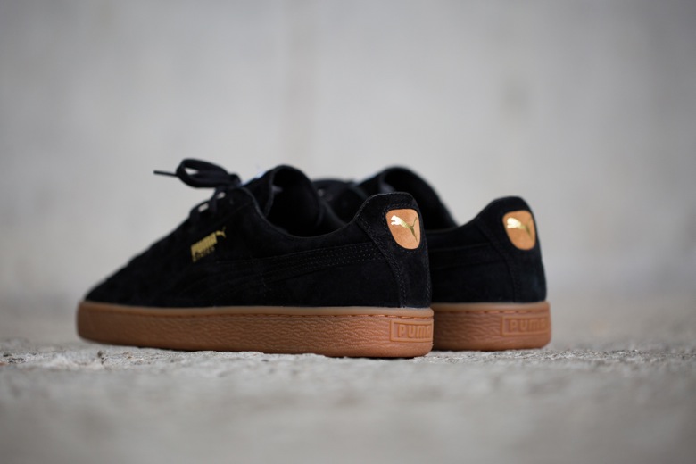 Puma suede shop noir marron