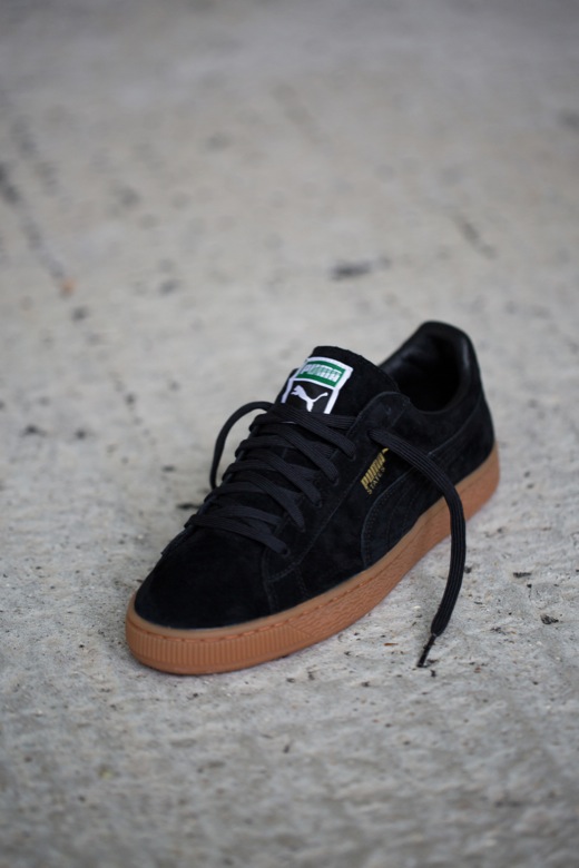 Puma suede noir clearance semelle noir