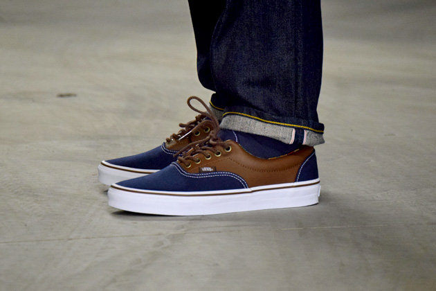 Vans era on sale bleu marron