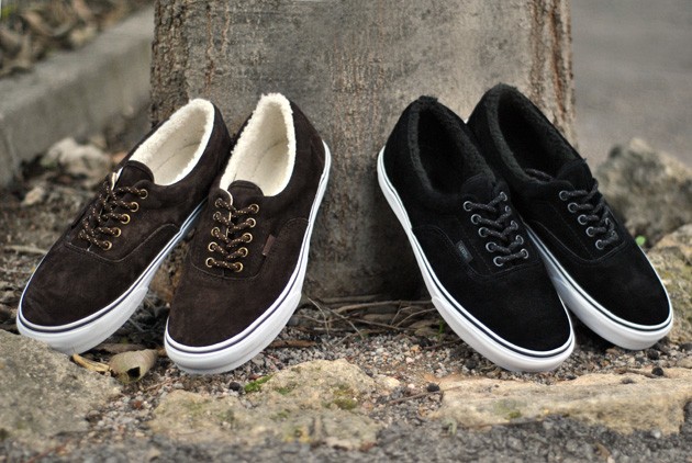 Vans era fleece suede sale