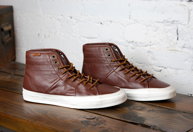 Vans en cuir marron new arrivals