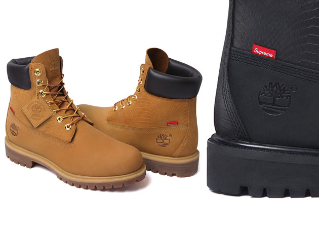 Botsing Centimeter Reserve Timberland Boots par Supreme - Automne/Hiver 2013 - Sneakers.fr
