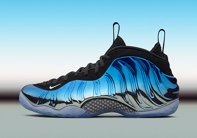 Nike sales foamposite bleu