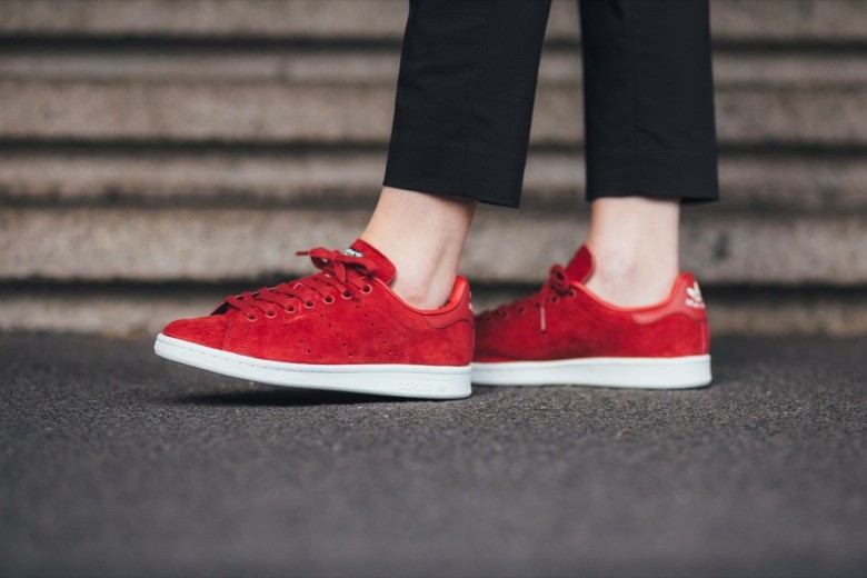 stan smith rouge croco