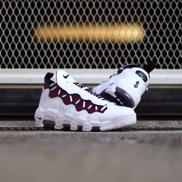 nike air more money white and red