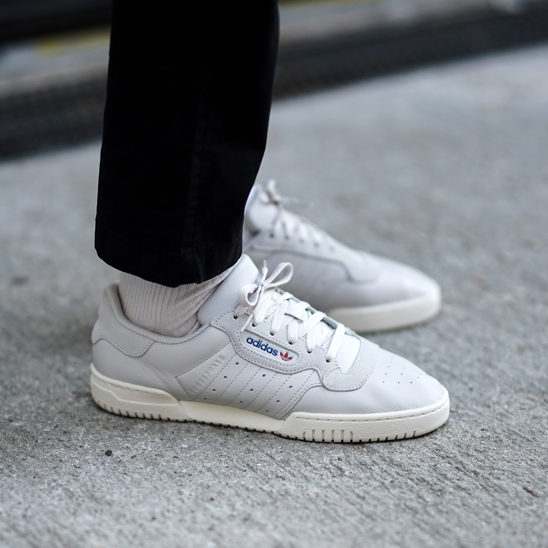 adidas powerphase white on feet