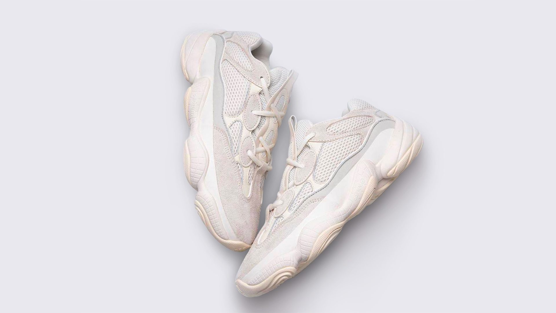 yeezy 500 bone white sneakers