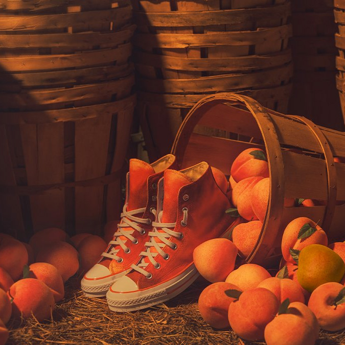 Converse hotsell orange citrouille