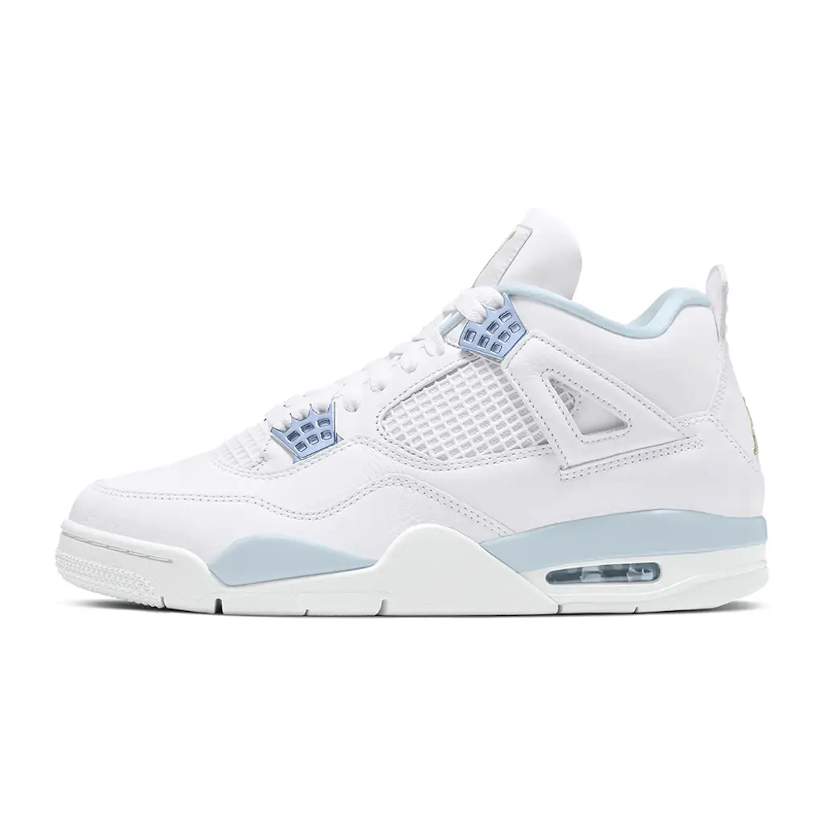 Jordan 4 shops blanche et bleu